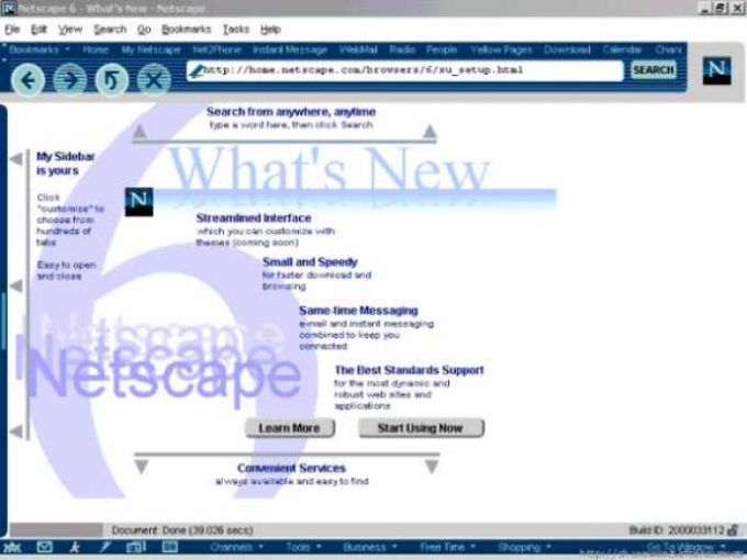 Netscape 6 for mac